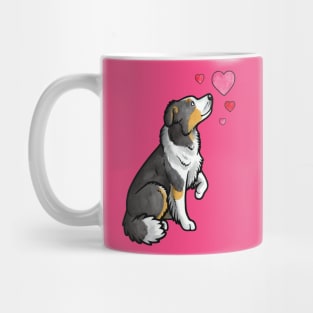 Border collie love (tricolour) Mug